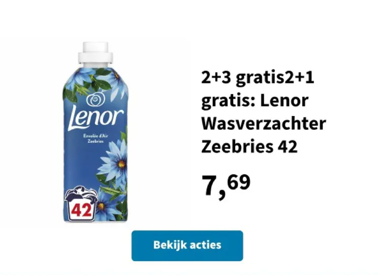 Aanbieding: Lenor Wasverzachter Zeebries