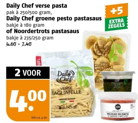 Aanbieding: Diverse pasta's en pastasauzen