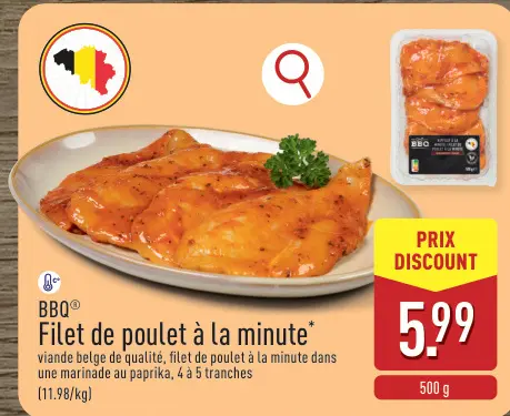 Offre: Filet de poulet à la minute