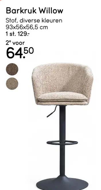 Aanbieding: Barkruk Willow