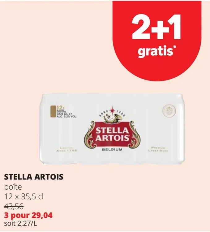 Offre: Stella artois