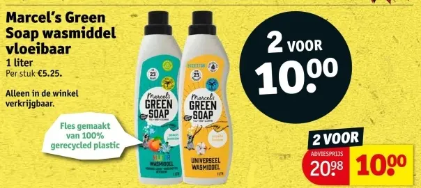 Aanbieding: Green Soap wasmiddel vloeibaar