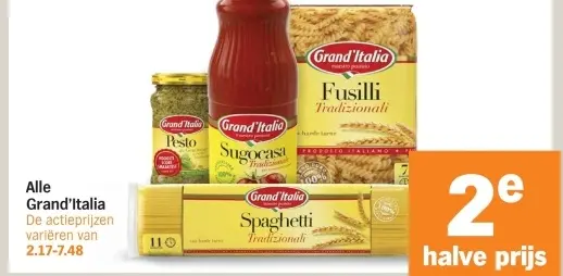 Aanbieding: Grand'Italia pasta en sauzen