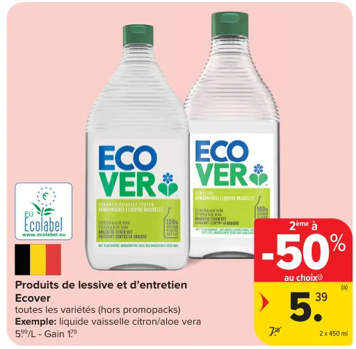Offre: Produits de lessive et d'entretien