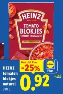 Aanbieding: Tomaten blokjes naturel
