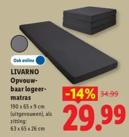 Aanbieding: Opvouwbaar logeermatras