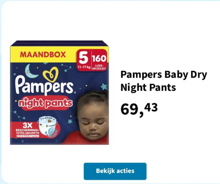 Promotie: Baby Dry Night Pants