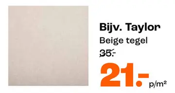 Aanbieding: Bijv. Taylor PVC