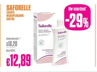 Promotie: Saforelle Zachte Wasoplossing 500 ML