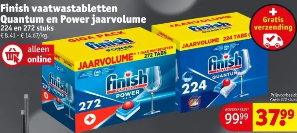 Promotie: Vaatwastabletten Quantum en Power jaarvolume