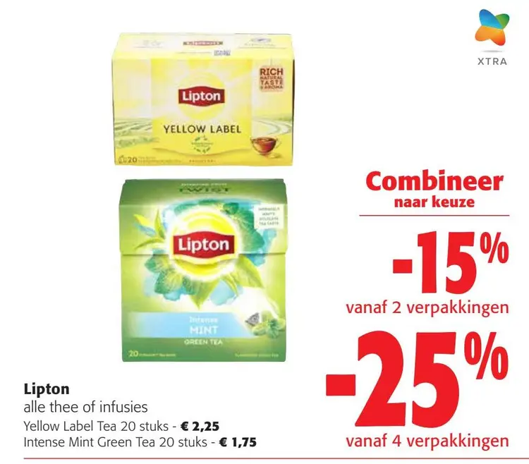 Aanbieding: alle thee of infusies