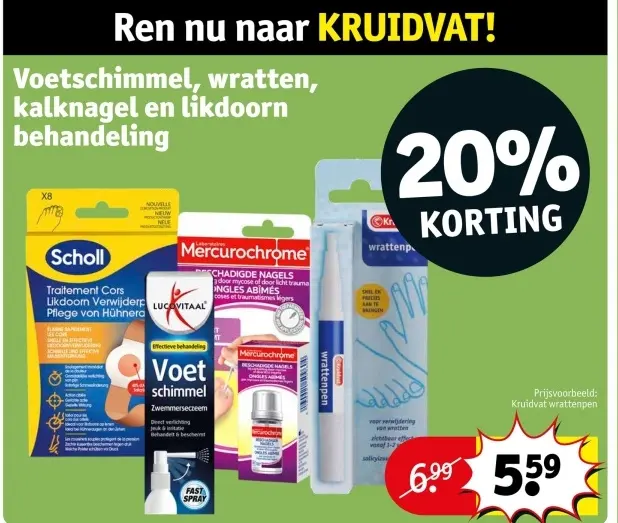 Promotie: Voetschimmel, wratten, kalknagel, likdoorn behandeling