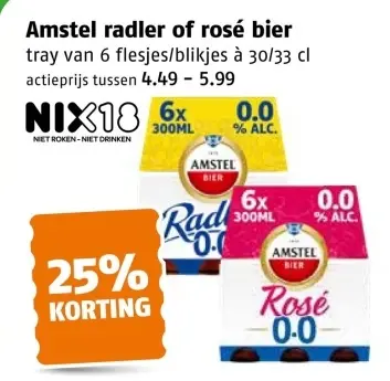 Aanbieding: Radler of rosé bier