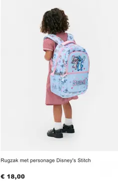 Aanbieding: Rugzak met personage Disney's Stitch