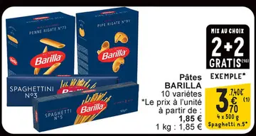 Offre: Pâtes BARILLA