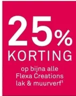 Aanbieding: Flexa Creations lak & muurverf