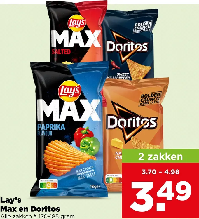 Aanbieding: Max en Doritos