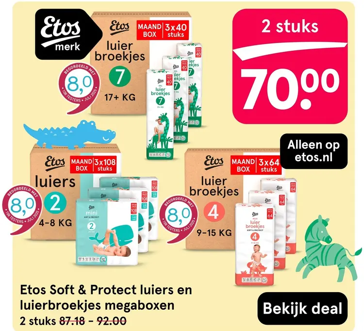 Aanbieding: Soft & Protect luiers en luierbroekjes megaboxen