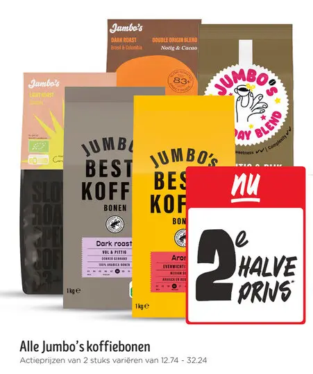 Aanbieding: Alle Jumbo's koffiebonen