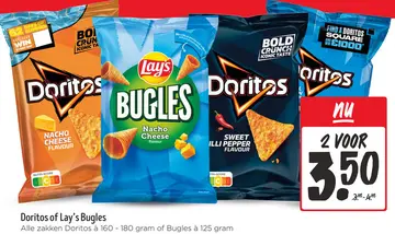 Aanbieding: Doritos of Lay's Bugles