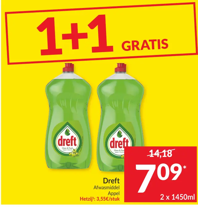 Promotie: Afwasmiddel Appel