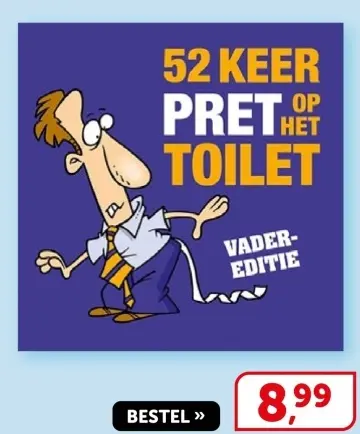 Aanbieding: 52 keer pret op het toilet