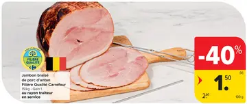Offre: Jambon braisé de porc d'antan