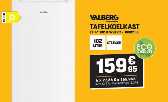 Promotie: Tafelkoelkast