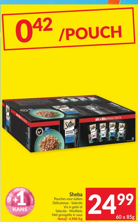 Promotie: Pouches voor katten Délicatesse - Selectie Vis in gelei of Selectie - Minifilets Met gevogelte in saus