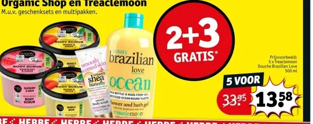 Aanbieding: Organic Shop en Treaclemoon 