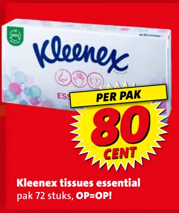 Aanbieding: Kleenex tissues essential