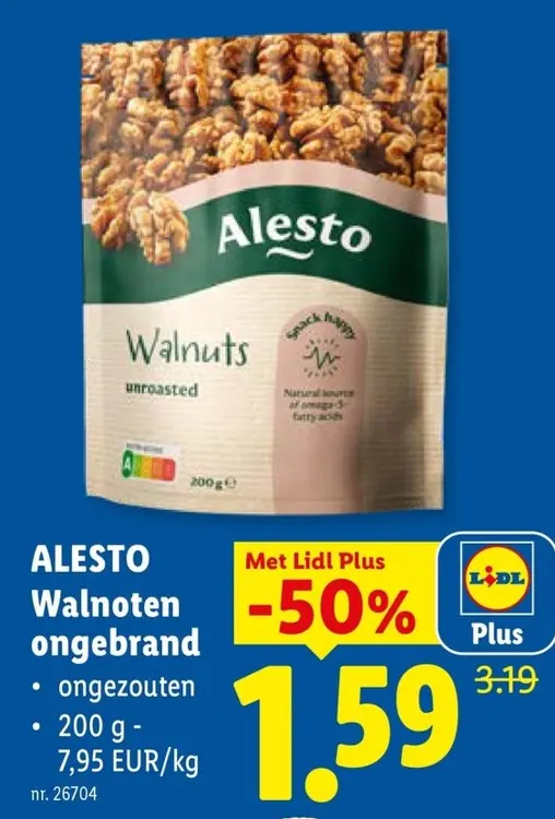 Promotie: Walnoten ongebrand