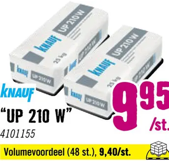 Aanbieding: Cementgebonden pleister UP 210 W 25 kg