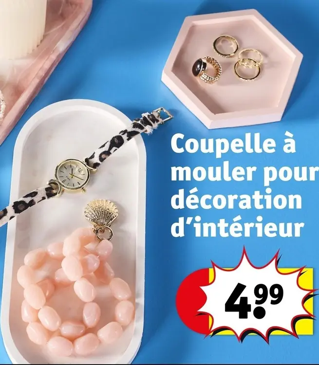 Offre: Coupelle à mouler pour décoration d'intérieur
