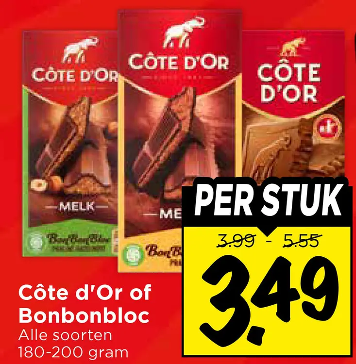 Aanbieding: Côte d'Or or Bonbonbloc