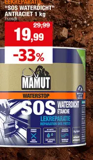 Promotie: Lekreparatie "sos waterdicht" antraciet