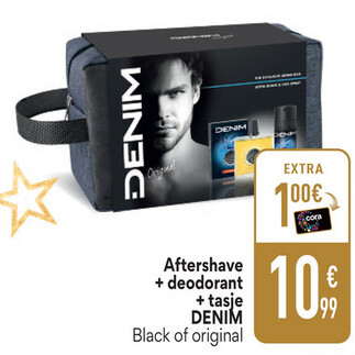 Aanbieding: Aftershave + deodorant + tasje DENIM Black of