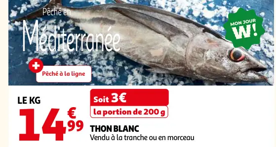 Promotie: Thon blanc