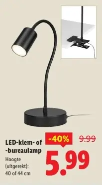 Aanbieding: LED-klem- of -bureaulamp
