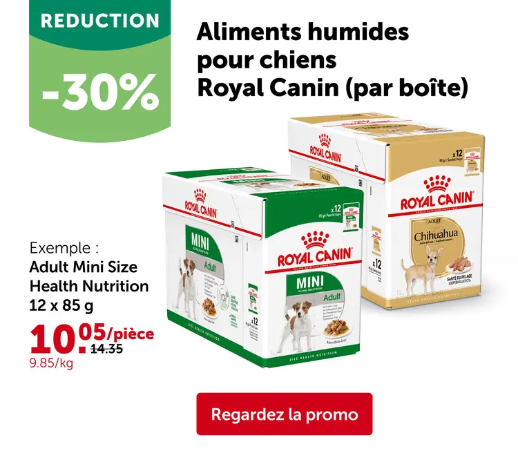 Offre: Aliments humides pour chiens