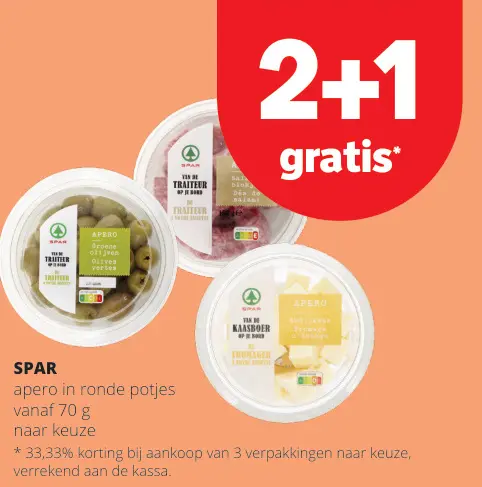 Promotie: apero in ronde potjes