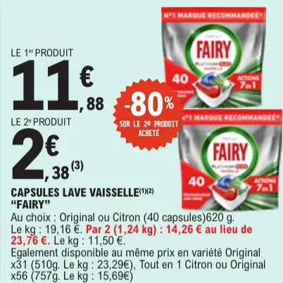 Promotie: Capsules lave vaisselle