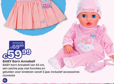 Aanbieding: BABY Born Annabell 43cm