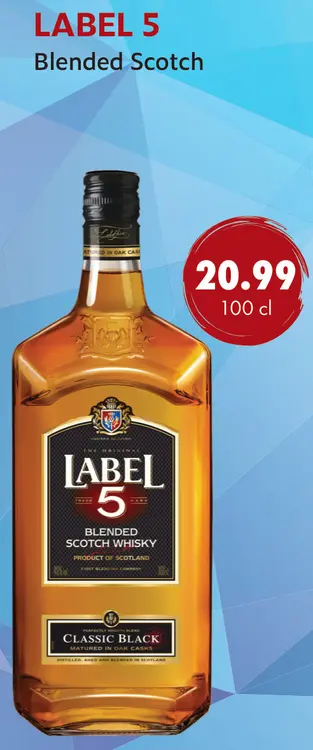 Aanbieding: Label 5 Blended Scotch