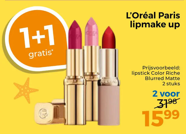 Aanbieding: L'Oréal Paris lipmake up