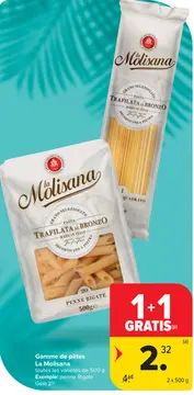 Offre: Gamme de pâtes La Molisana