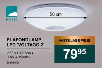 Aanbieding: EGLO PLAFONDLAMP LED VOLTAGO 2 