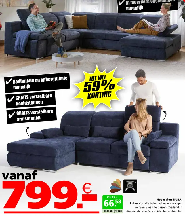 Promotie: Hoeksalon DUBAI