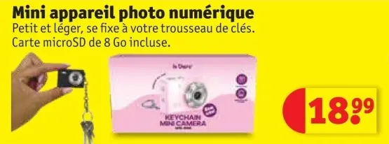 Offre: Mini appareil photo numérique