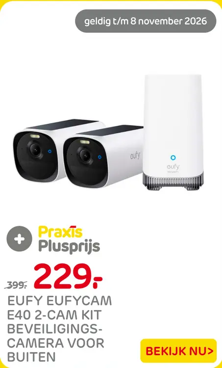 Aanbieding: Eufycam E40 2-cam kit beveiligingscamera voor buiten